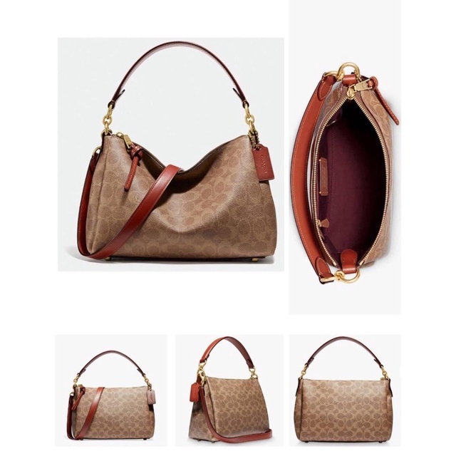 Jual Coach shay crossbody bag tan rust Shopee Indonesia