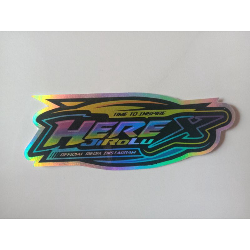Jual sticker pack hologram stiker herex sticker racing murah | Shopee ...