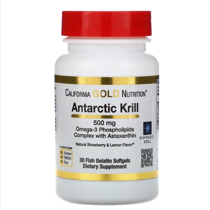 Jual MUST HAVE!! ANTARCTIC KRILL OIL, WITH ASTAXANTHIN, STRAWBERRY