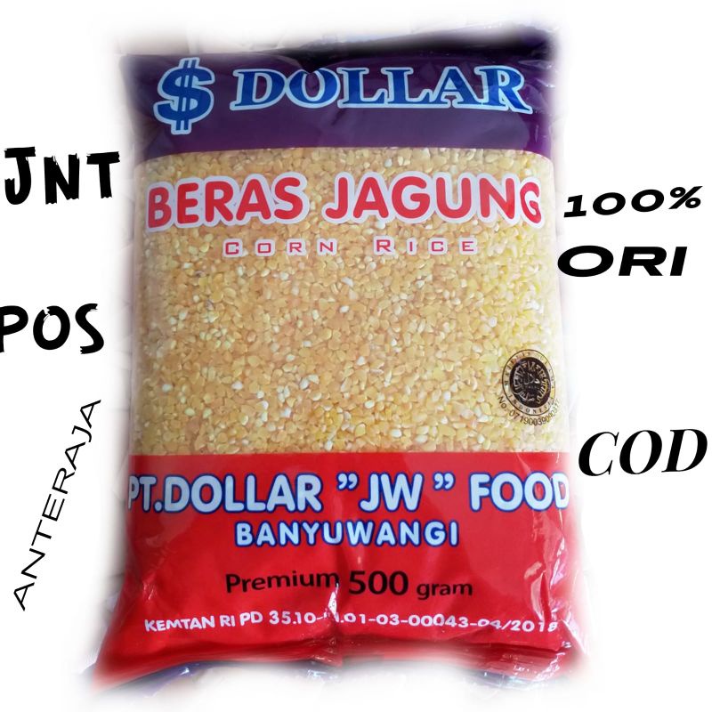 Jual Beras Jagung Dollar 500 Gram Shopee Indonesia 1051