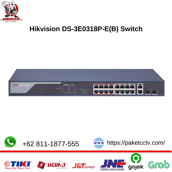 Jual Hikvision DS-3E0318P-E (B) Switch 16-Port | Shopee Indonesia