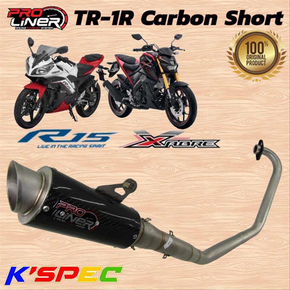 Jual Knalpot ProLiner TR-1R Carbon Short R15 V2 OLD & XABRE Ra bac 77 ...