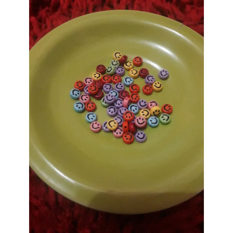 Jual manik smile kuning dan rainbow (10 pcs) | Shopee Indonesia