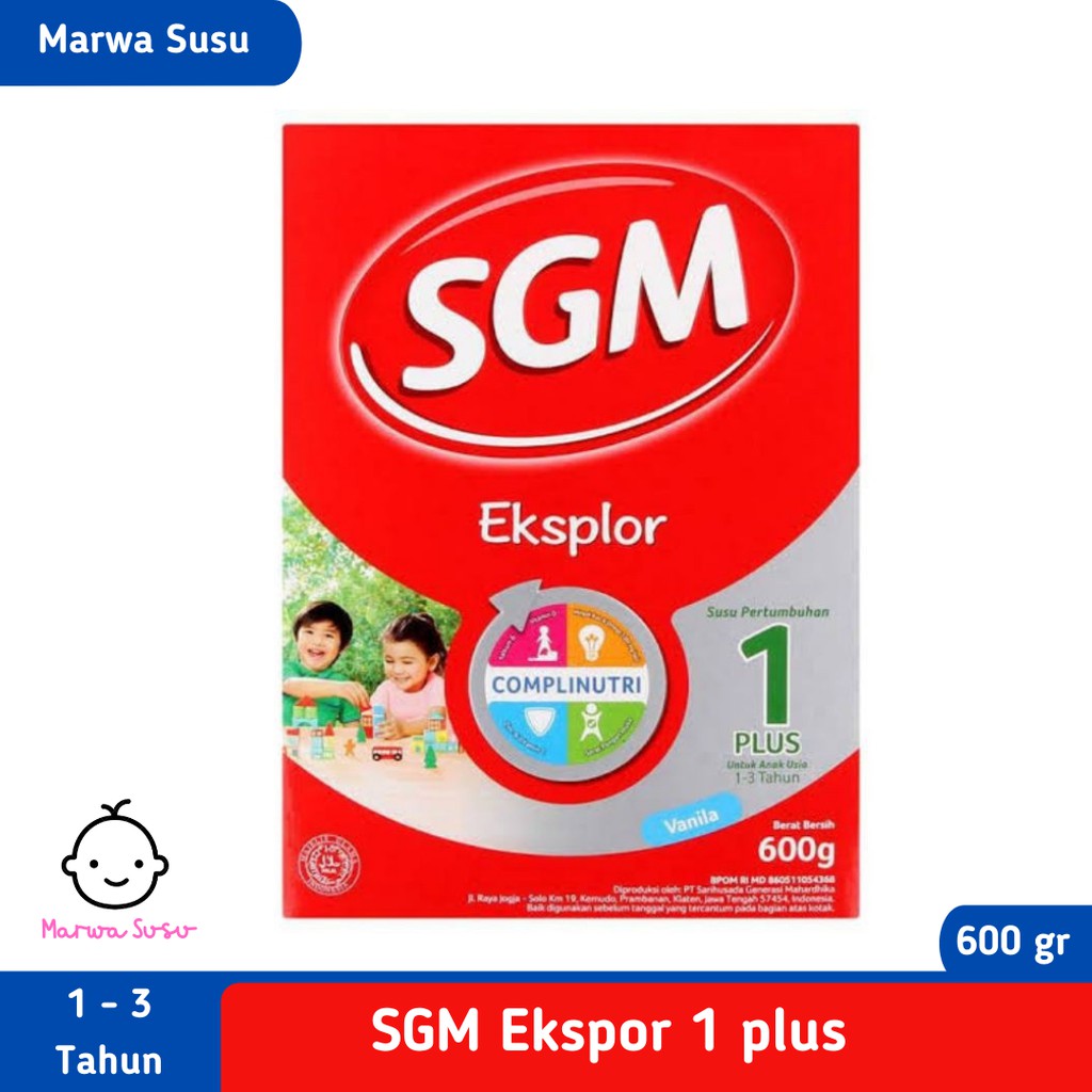 Jual SGM EXPLOR 1 Plus RASA VANILA / MADU 600 GRAM | Shopee Indonesia