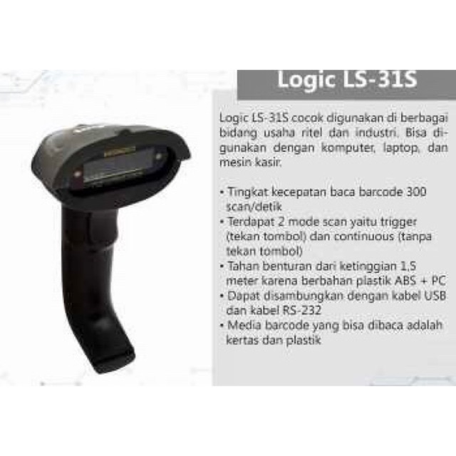Jual Barcode Logic LS-31s | Shopee Indonesia