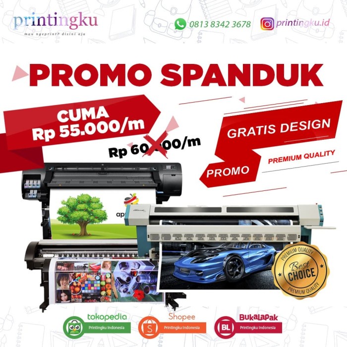 Jual CETAK SPANDUK CUSTOM BANNER FREE DESIGN 440g MURAH DESAIN GRATIS ...