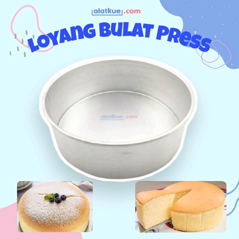 Jual Loyang Bulat Press Tanpa Sambungan Loyang Cheese Cake Loyang Ogura Loyang Bento Cake Tinggi