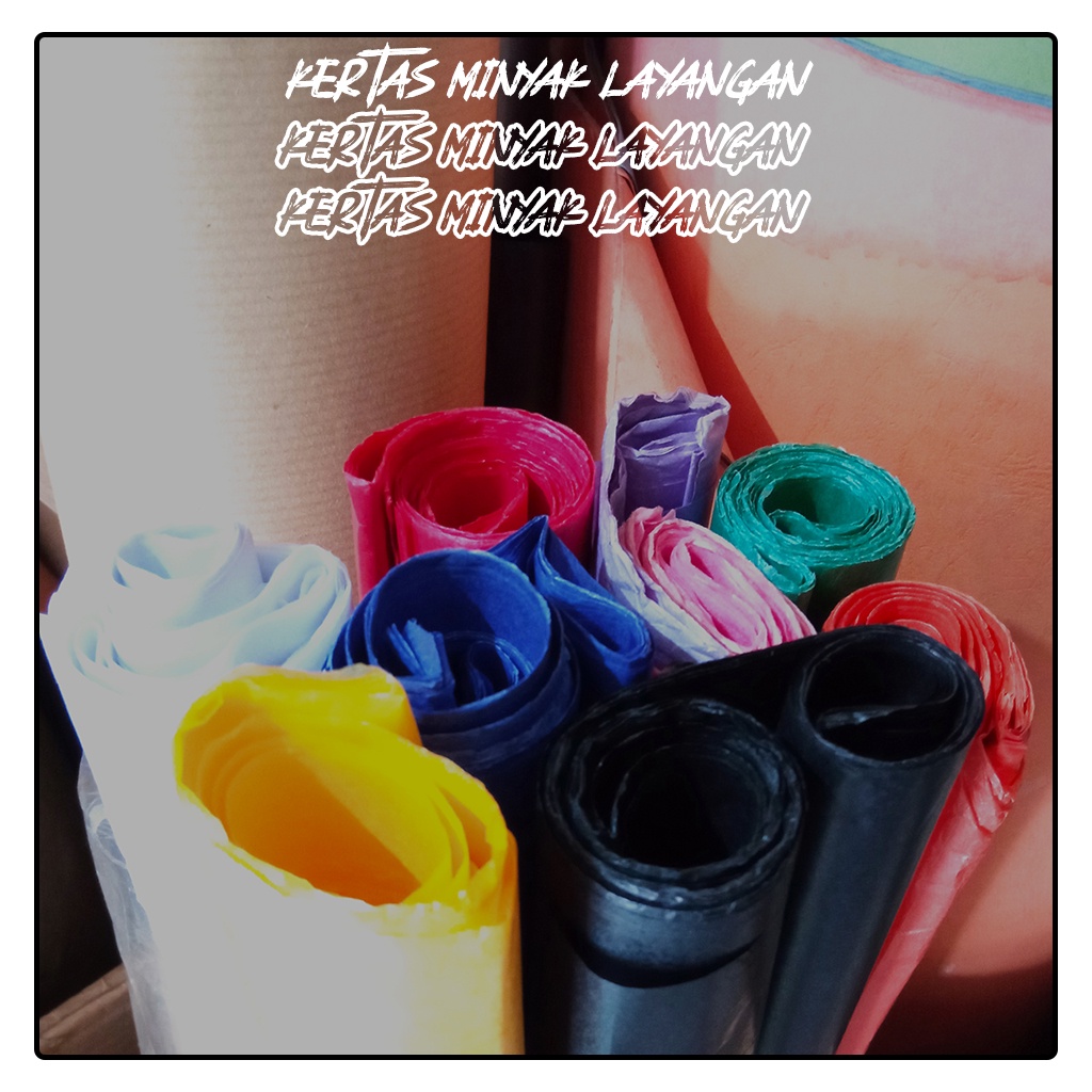 Jual Kertas Minyak LAYANGAN Warna Warni Lembaran | Shopee Indonesia