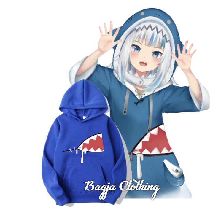 Jual jaket Hoodie anime anak GAWR GURA Shopee Indonesia