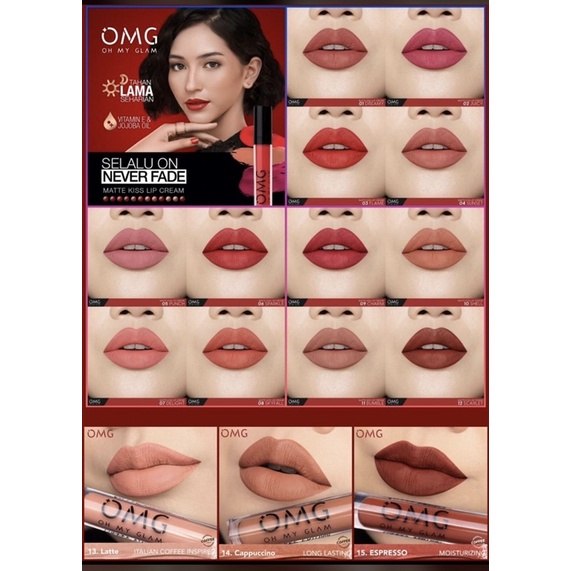 Jual OMG OH MY GLAM LIP CREAM MATTE (NEW!!!) Shopee Indonesia