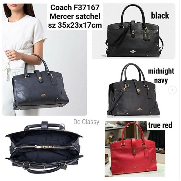 Tas Coach F37167 Mercer 35 satchel sz 35x23x17cm