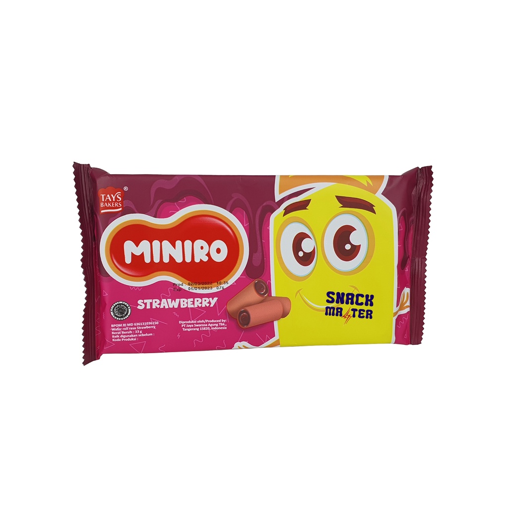 Jual Tays Miniro Wafer Roll - Netto 33 gr | Shopee Indonesia