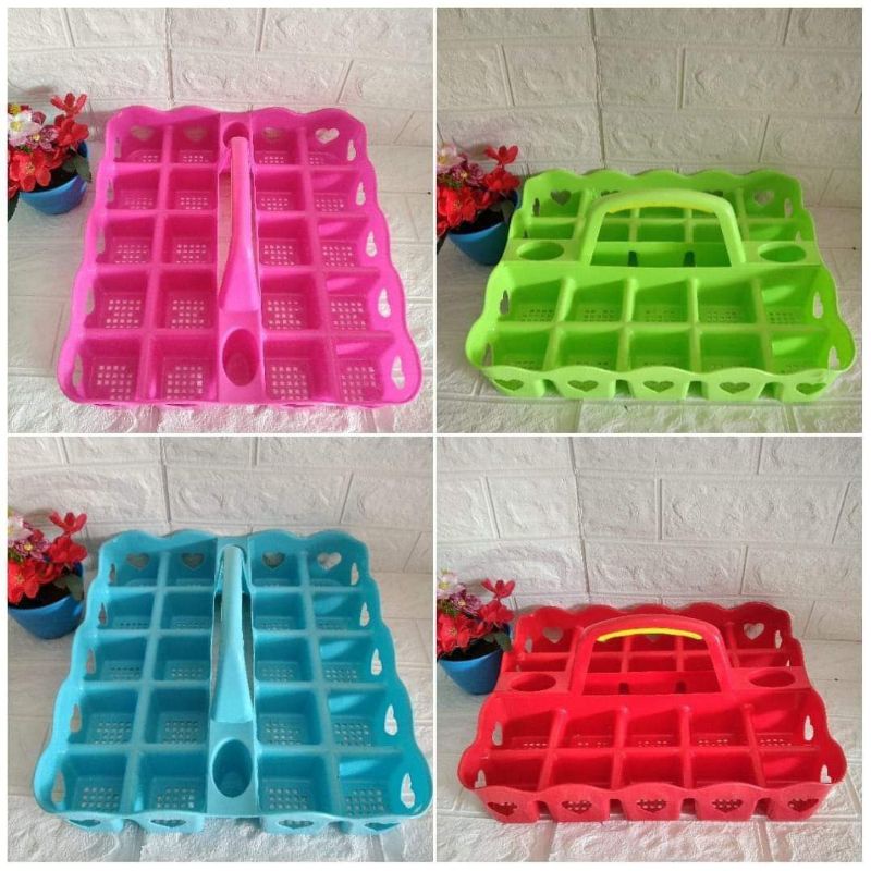 Jual Rak Aqua Gelas Plastik 16 Lubang Tempat Air Minum Gelas Penyimpanan Air Minum Shopee 5172