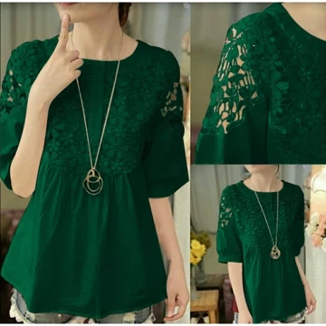 Fwg Blouse Bronita Atasan Blouse Korea Style Baju Wanita Model Baru Blouse