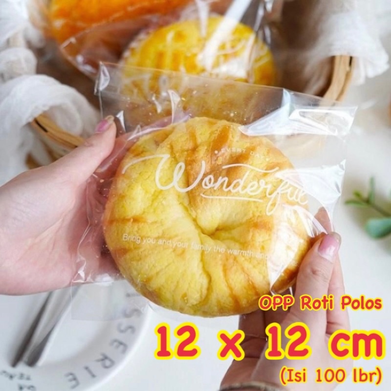 Jual Plastik Kaca OPP Roti Kue Biskuit 12x12 Bening Polos | Shopee ...