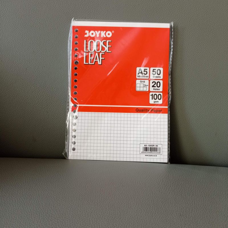 Jual Joyko Loose Leaf A5 50 Lembar Kotak Kotak | Shopee Indonesia