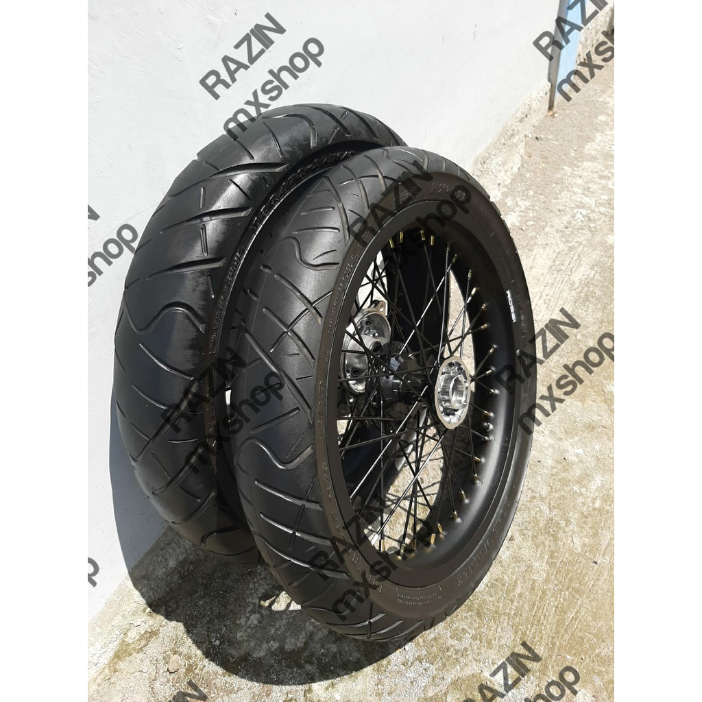 Jual Sepaket Rakitan Velg Set Ban Set Supermoto Klx 150L Bf Dtracker ...