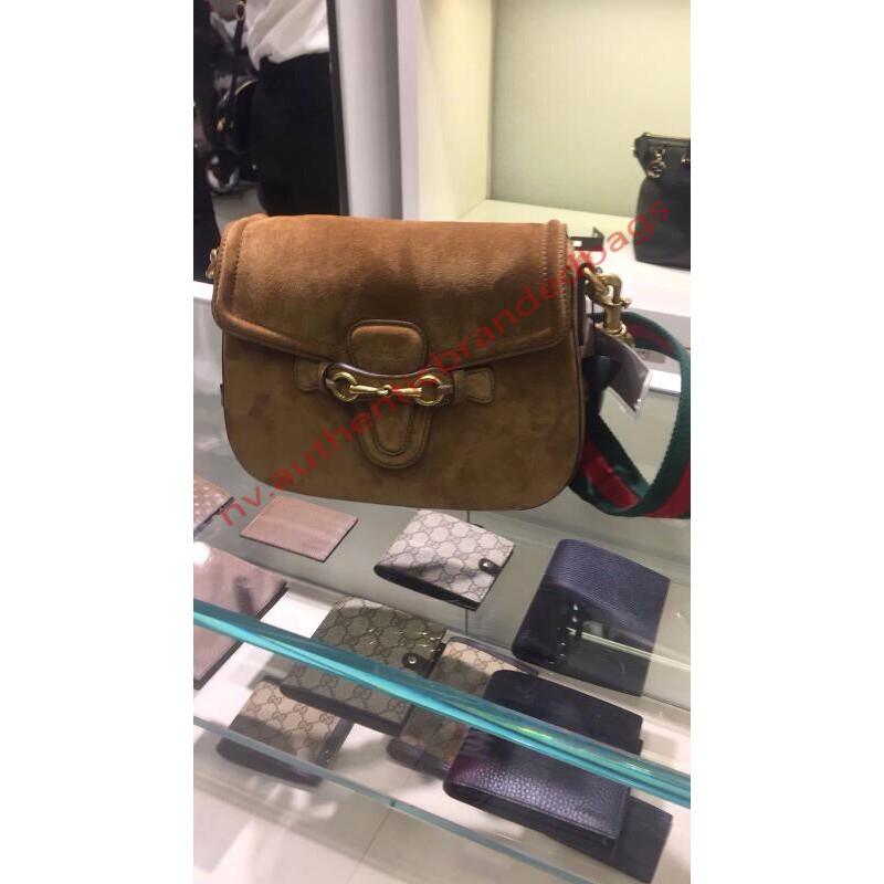 Gucci discount suede tas