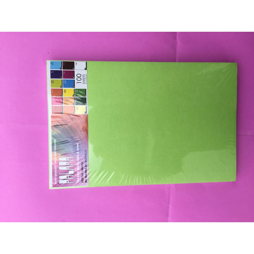 Jual Kertas Bufallo Jilid Polos Hijau Muda | Shopee Indonesia