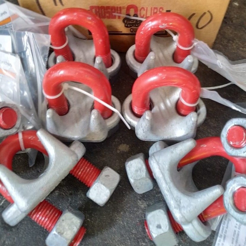 Jual Wire Rope Clip G450 / kuku macan 7/8" ( 22 MM ) CROSBY SERTIFIKAT