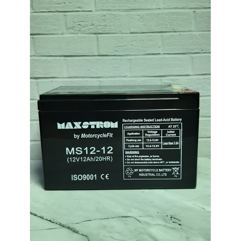 Jual AKI SEPEDA LISTRIK DALAM 1 PAKET ISI 3 PCS 12V12AH MAXTROM ...