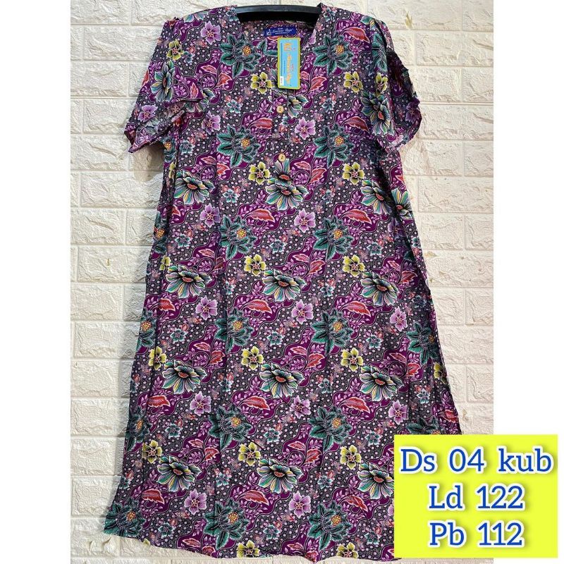 Jual Daster Kencana Ungu 04 Label biru kancing depan Busui | Shopee ...