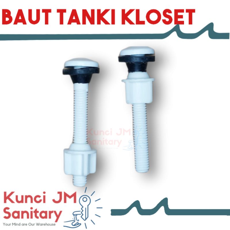 Jual Baut Tangki Closet Toto Plastik PVC Isi 2 | Shopee Indonesia