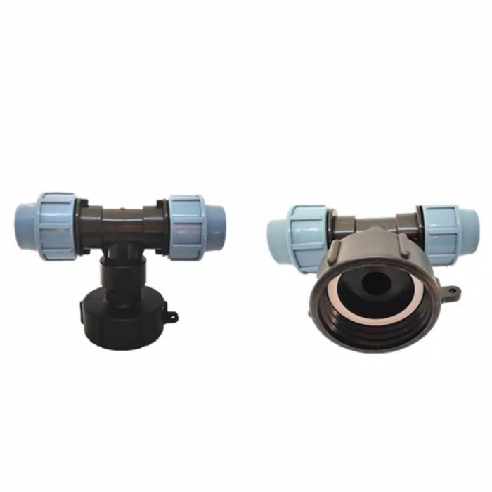 Jual RKY Threeway Connector 3/4 Thread Fitting Water Hose Adapter TANK ...