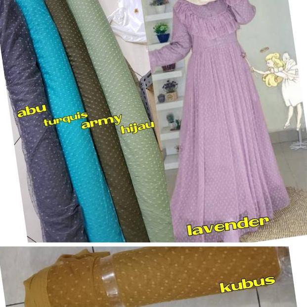 Jual Bahan Tulle Polkadot Kain Tille Polkadot Harga Untuk Setengah Meter Cm Kode