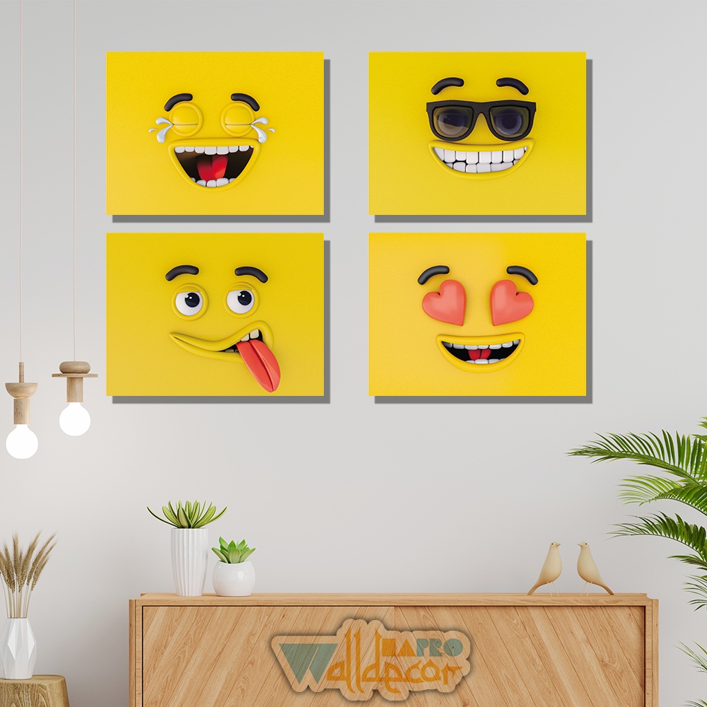 Jual Hiasan Dinding Lucu Animasi Emoji Pajangan Kamar Lucu Emoticon ...