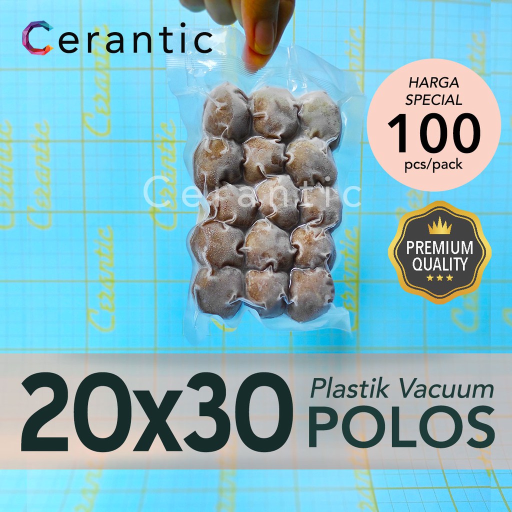 Jual Plastik Vacum POLOS 20x30 / Plastic Vacuum Bag 20 X 30 Isi 100 ...