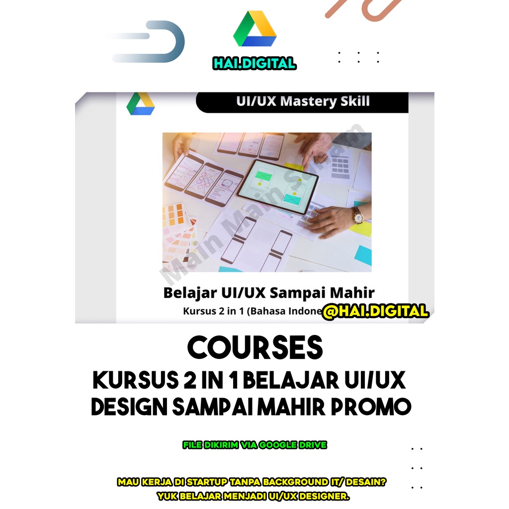 Jual Kursus 2 in 1 Belajar UI/UX Design Sampai Mahir Promo | Shopee ...