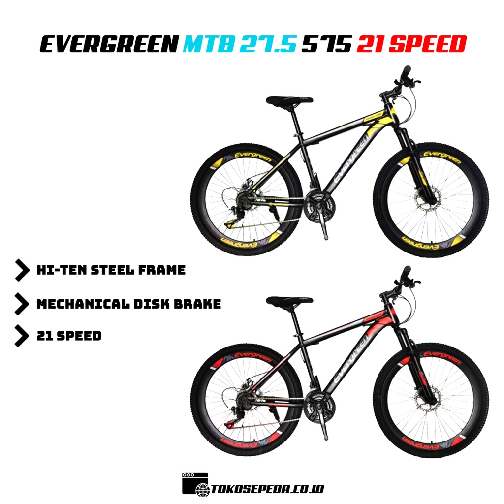 Jual Mutiara Sepeda - SEPEDA MTB SEPEDA GUNUNG 27.5 INCH EVERGREEN ...