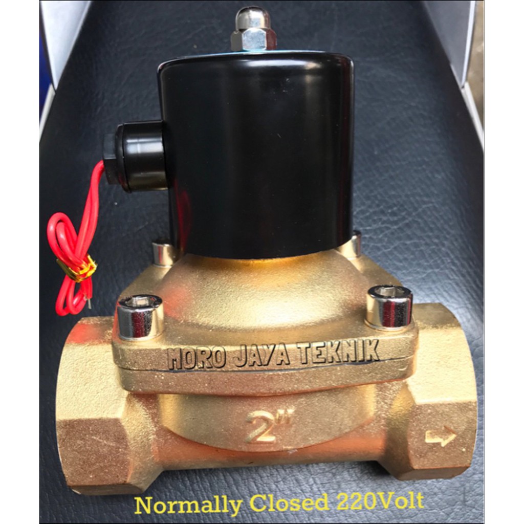 Jual Dijual Solenoid Valve 2 Inch AC 220V Normally Closed Brass Valve ...