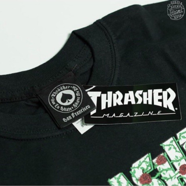 Jual THRASHER ROSES TEE BLACK (US) | Shopee Indonesia