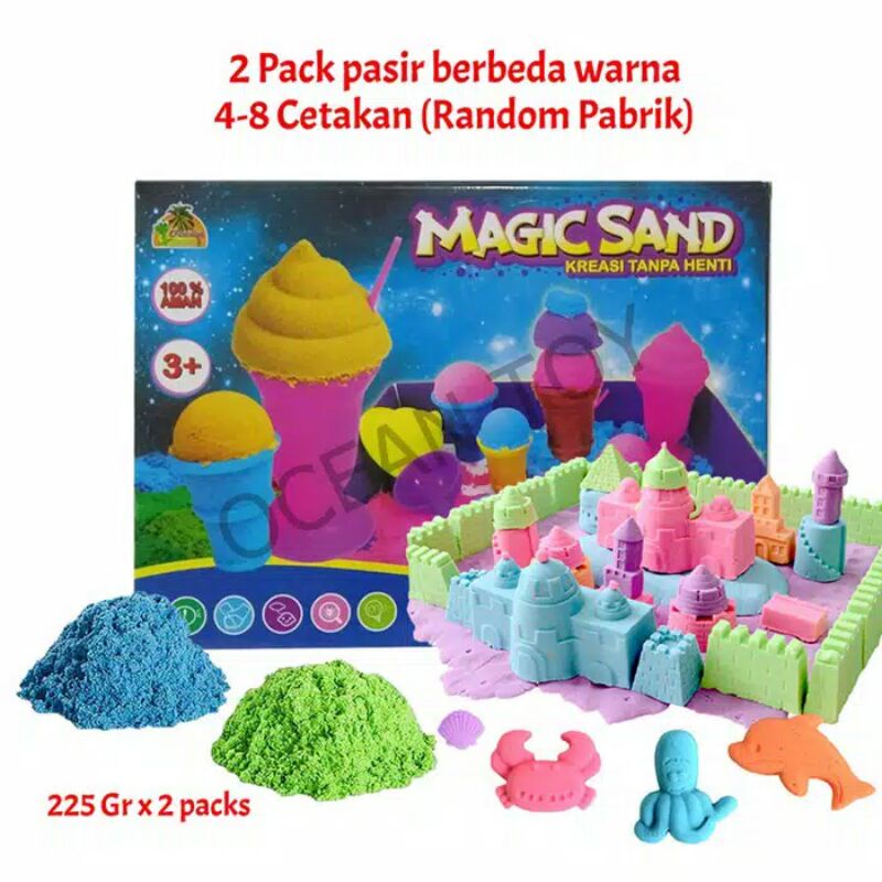 Jual Mainan Pasir Kinetik Termurah Mainan Anak Pasir Kinetik Shopee