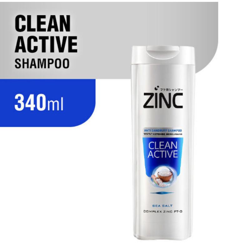 Jual ZINC Shampoo Clean Active Bottle 340ml | Shopee Indonesia