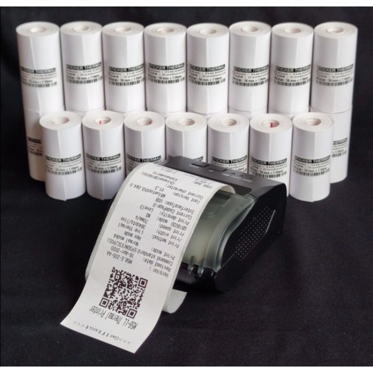Jual LABEL THERMAL TEMPEL/STIKER - 58MM - 53 MM X 5 METER WITH CORE - 2 ...