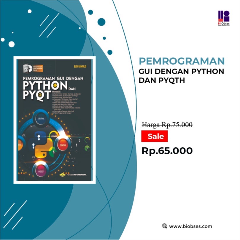 Jual Buku Pemrograman Gui Dengan Python Dan Pyqth Shopee Indonesia 1017