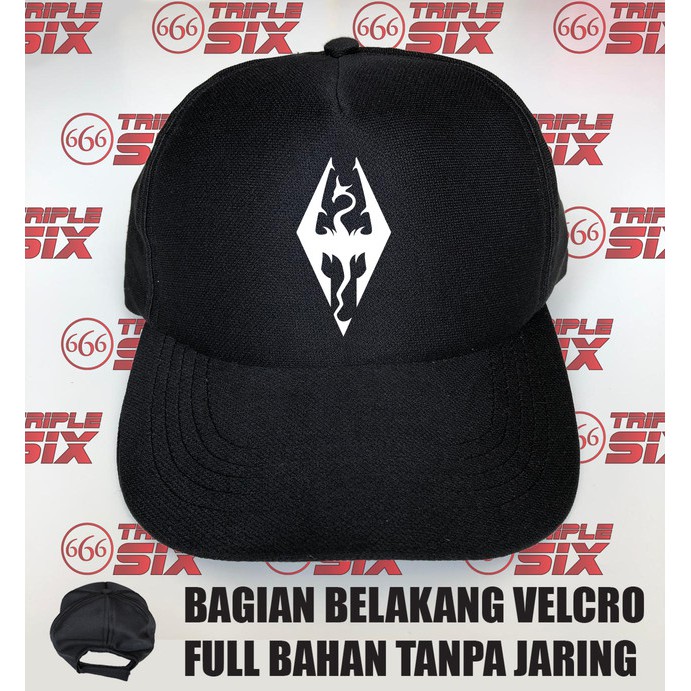 Jual Topi Full Bahan Skyrim Elder Scroll logo | Shopee Indonesia