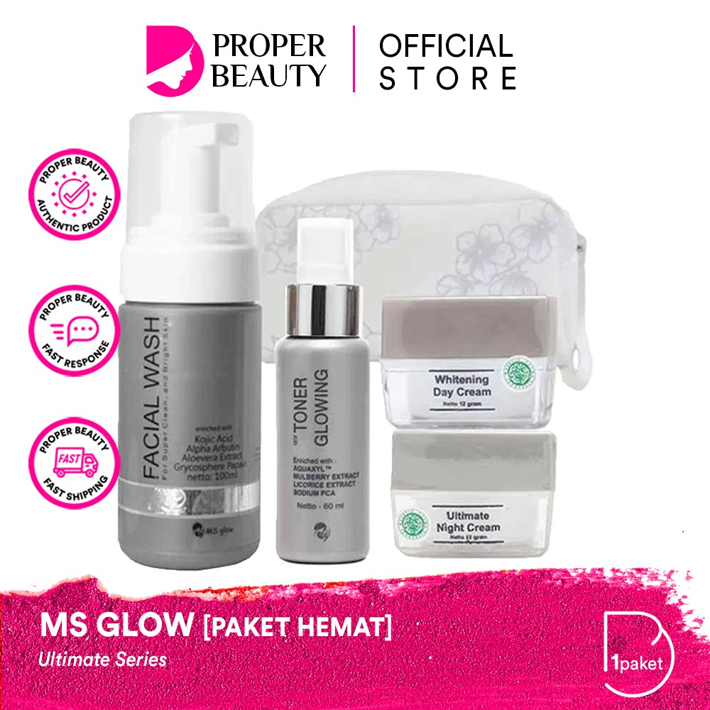 Jual [PAKET HEMAT] MS GLOW Ultimate Series Indonesia / Acne Whitening