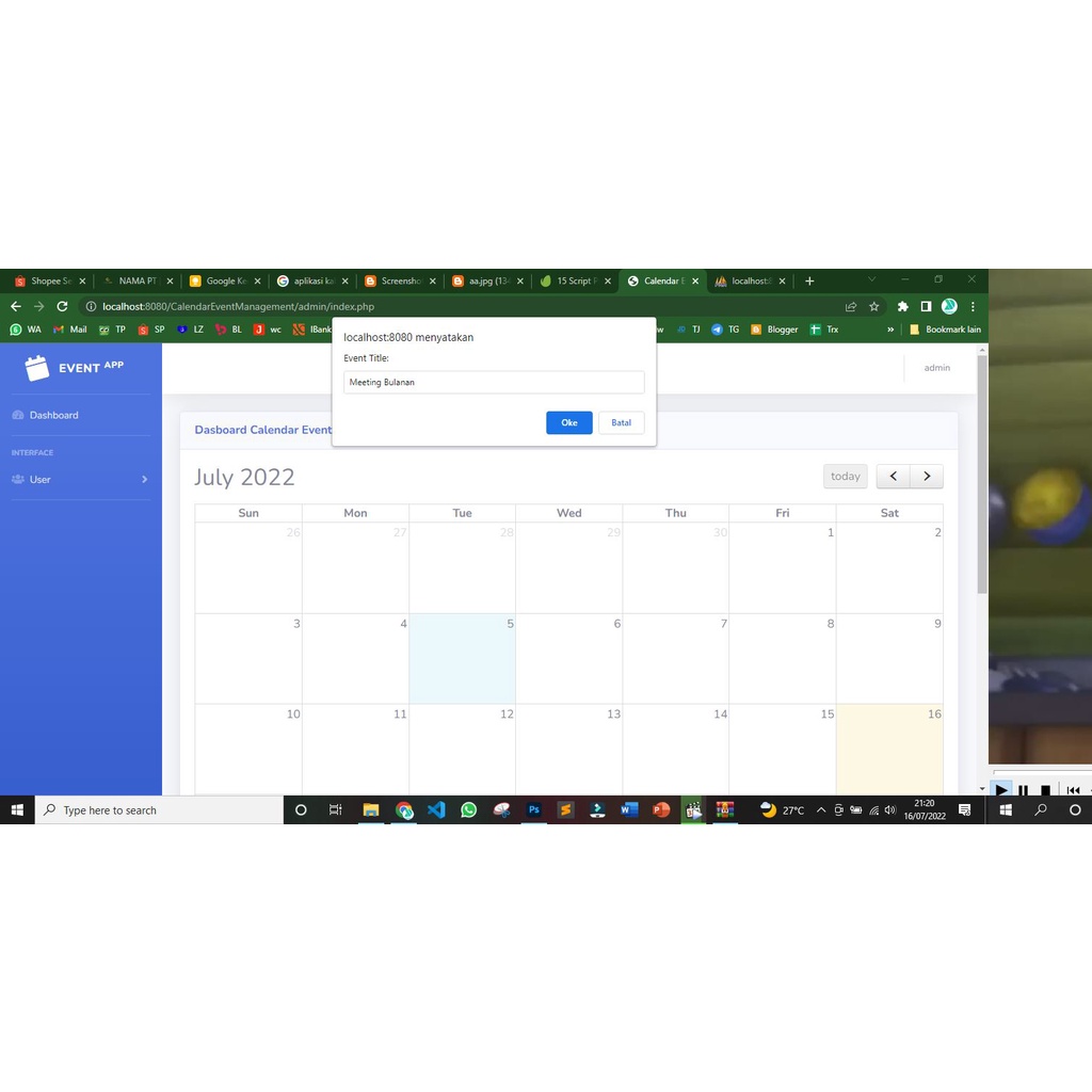 Jual Aplikasi Event kalender rencana kerja | Shopee Indonesia