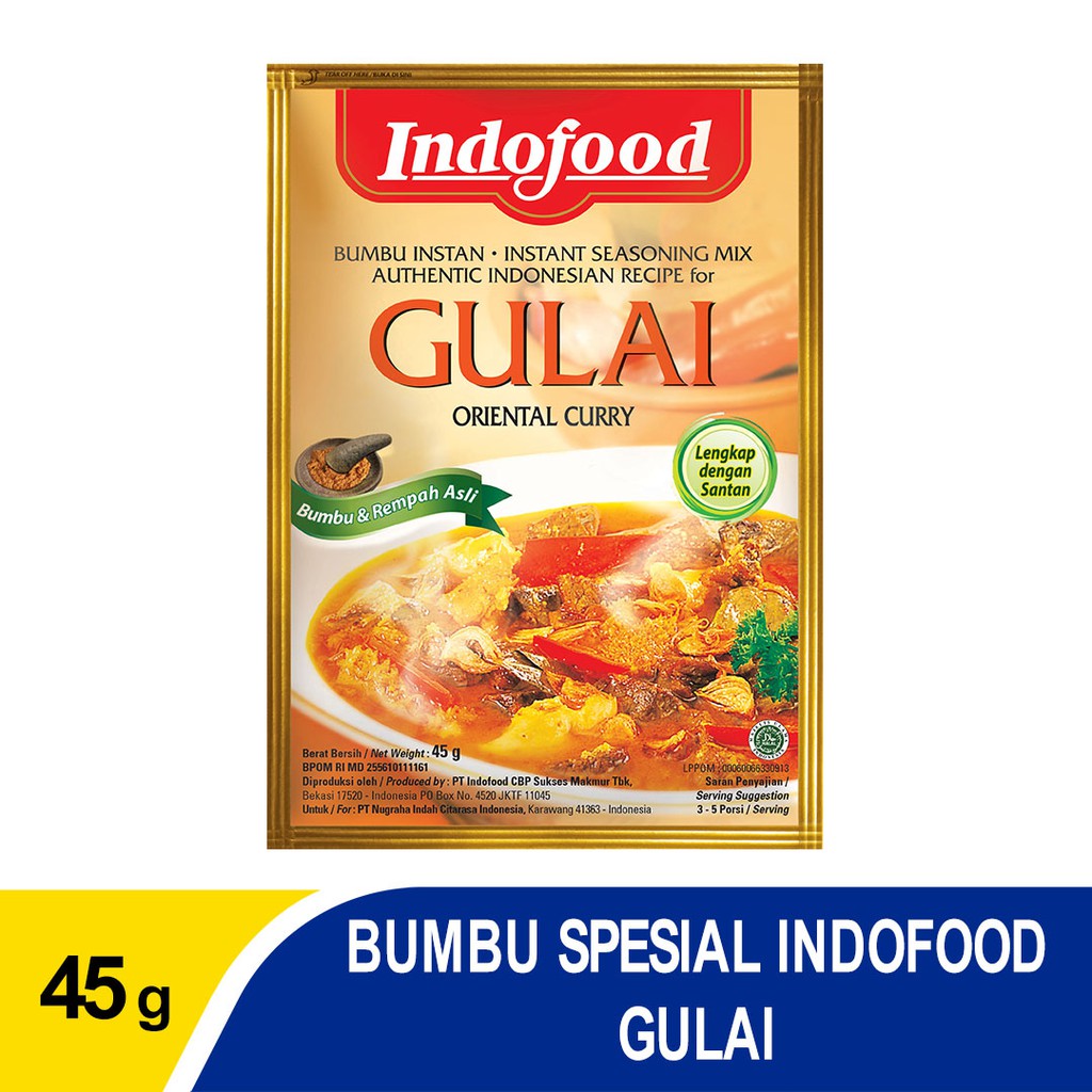 Jual Indofood Bumbu Instant Gulai Kambing X Pcs Shopee Indonesia