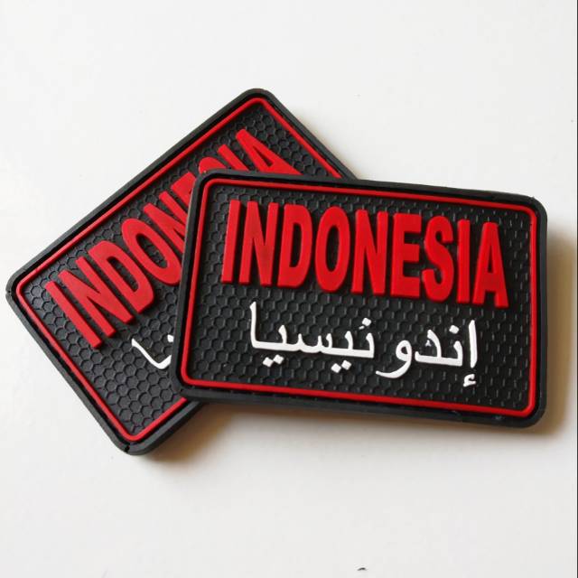 Jual patch rubber INDONESIA ARAB/ISLAMI/tactical airsoft outdoor ...