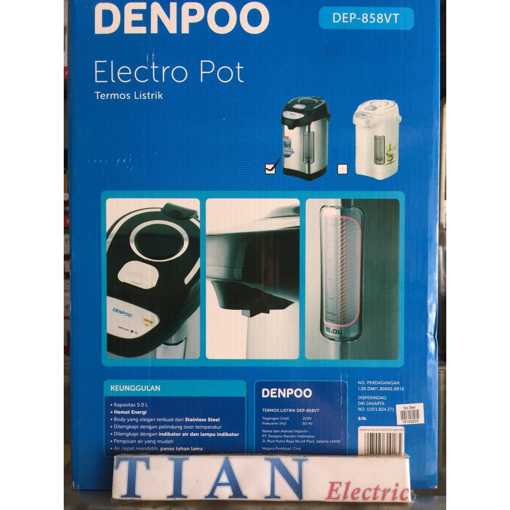 Jual DENPOO DEP-858VT Electro Pot Termos Listrik 5 Liter | Shopee Indonesia