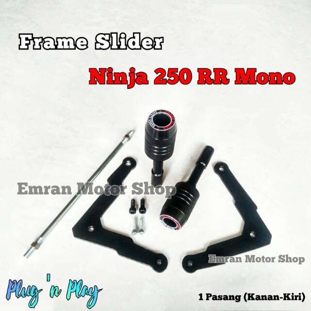 Jual Frame Slider Ninja 250 RR Mono SL ninja mono aksesoris variasi