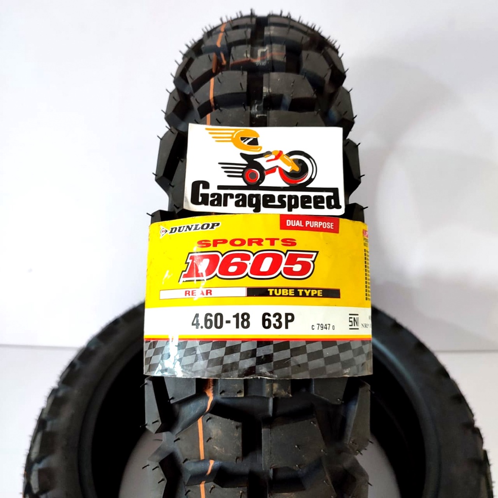 Jual Ban Belakang Dunlop D605 460-18 410-18 Dual Purpose CRF KLX WR KTM  Trail | Shopee Indonesia