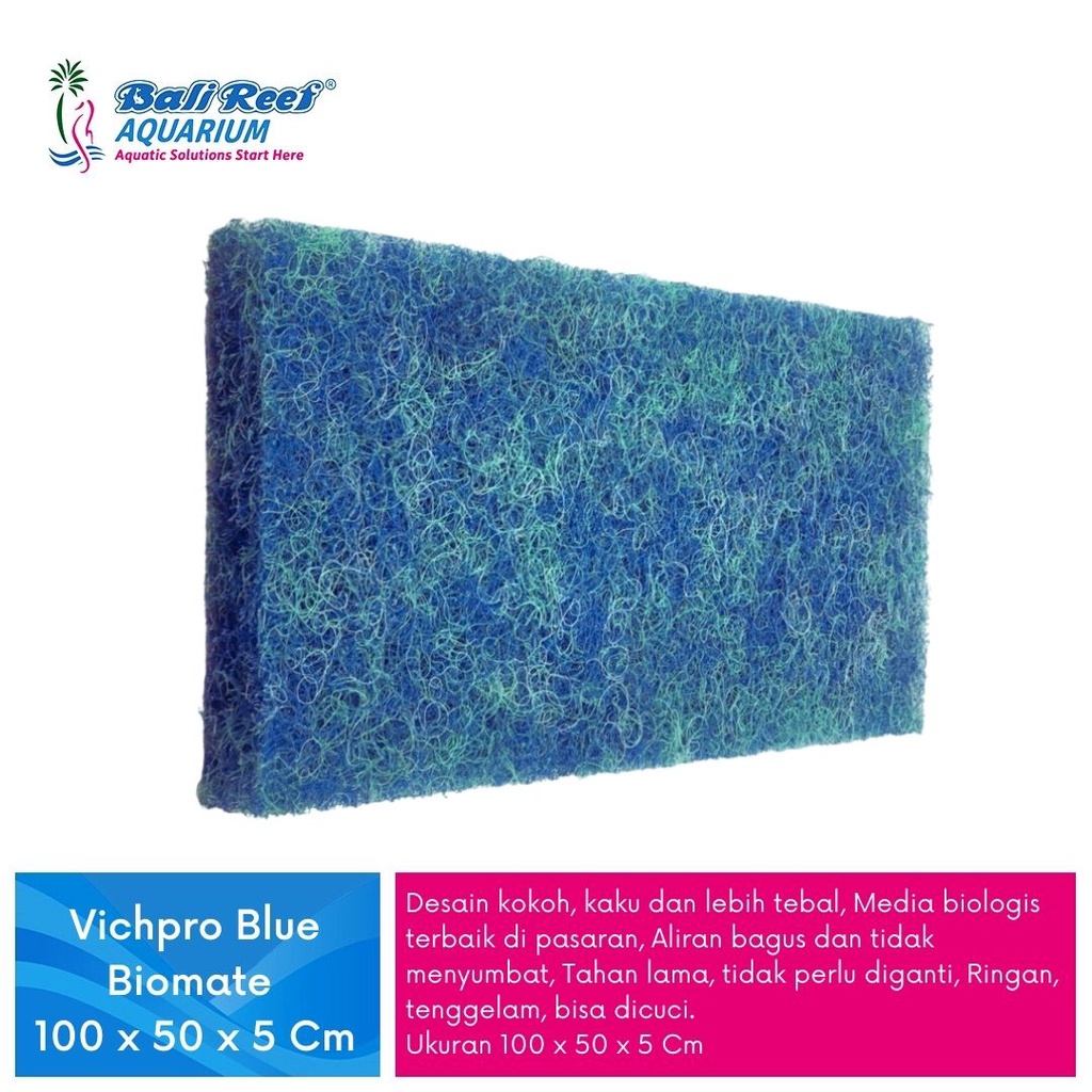 Jual Vichpro Media Filter Blue Biomate Japmat Lembaran Media Filter ...