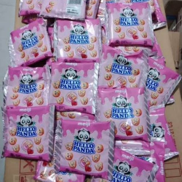 Jual JengR ₪ Hello Panda Strawberry 1 Renceng isi 12pcs x 12gr | Shopee ...