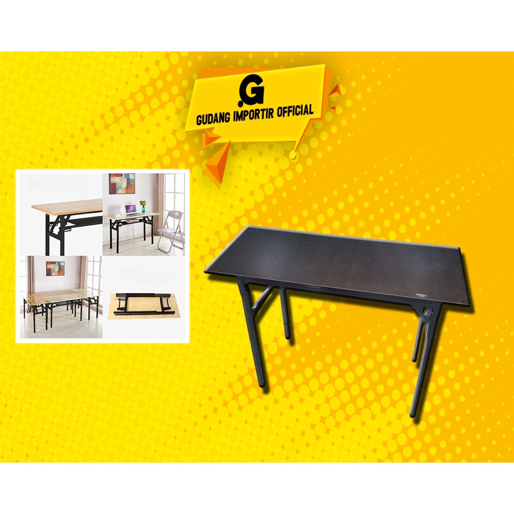 Jual Meja Lipat Estetik Aesthetic Kayu Foldable Desk 100x40CM Meja ...